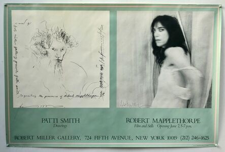 Robert Mapplethorpe, ‘Mapplethorpe/Smith Robert Miller signed poster’, 1995