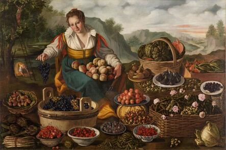 Vincenzo Campi, ‘Fruit Seller’, ca. 1590