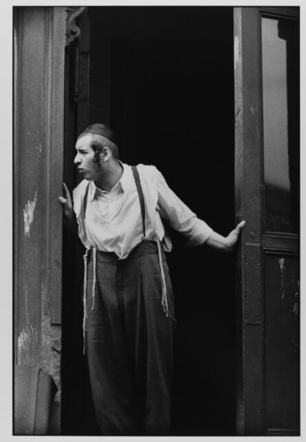 Leonard Freed, ‘Hasidic Man at Door, Williamsburg, Brooklyn, NYC ’, 1954