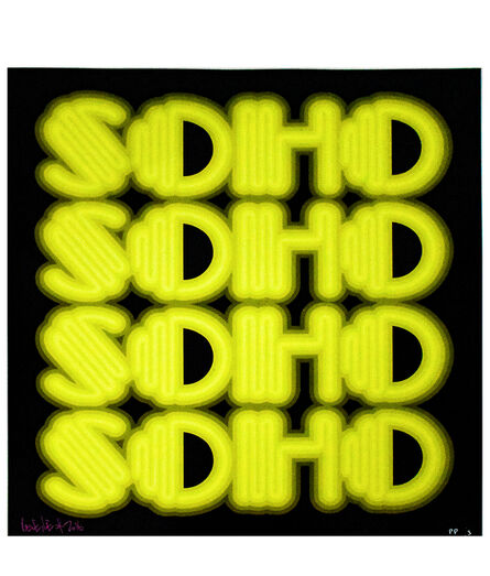 Ben Eine, ‘SOHO (Acid Green Printers Proof)’, 2015