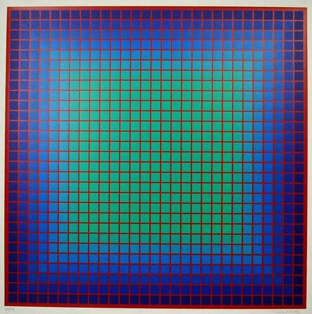 Julian Stanczak, ‘Conferring Blue’, 1978