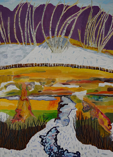 Yvonne Troxell Lamothe, ‘Black's Creek, First Snow’, 2020