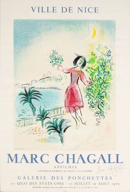 Marc Chagall, ‘Ville de Nice, Galerie des Ponchettes’, 1970