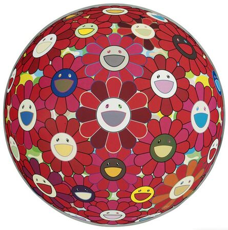 Takashi Murakami, ‘Flower Ball (3D) Red Cliff’, 2008
