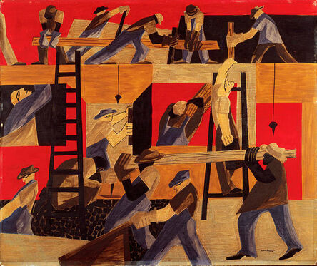 Jacob Lawrence, ‘The Builders’, 1947