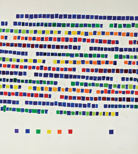 Osvaldo Romberg, ‘1-388 All the Colors of the Chromatic Circle Interacted by Blue Ultramarine’, 1980