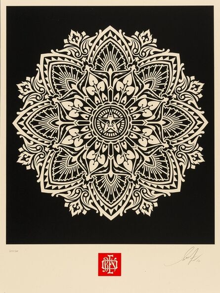 Shepard Fairey, ‘Mandala Ornament 2 Black’, 2010