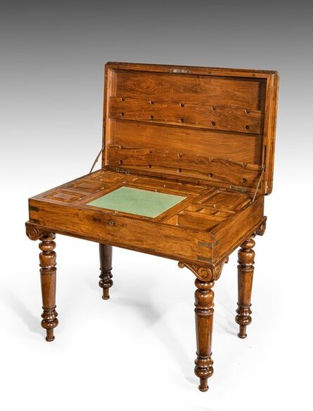 Anglo Indian, ‘Padouk and Brass-bound Campaign Desk’, ca. 1840