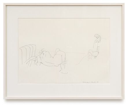 Maria Lassnig, ‘Kauernder und Sitzende / Crouching and sitting’, 1983