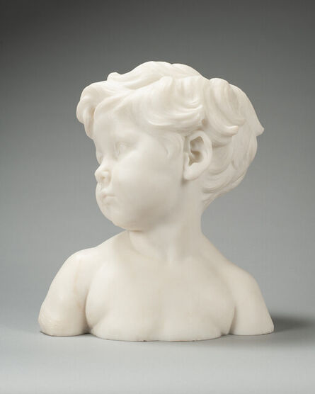 Jules Dalou, ‘Buste D'enfant (Bust Of A Child)’, Conceived in 1877 and carved circa 1908