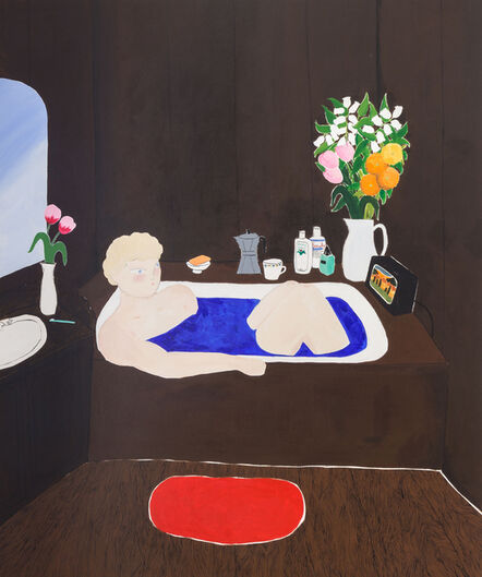 Claire Milbrath, ‘Brown Bath Scene’, 2022
