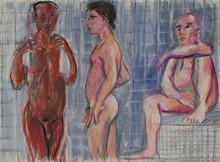 Patrick Angus, ‘Three Men in the Steam Room’, 1988