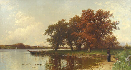 Alfred Thompson Bricher, ‘Early Autumn on Long Island’, ca. 1886-1890