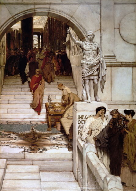 Lawrence Alma-Tadema, ‘An Audience at Agrippa’s’, 1875