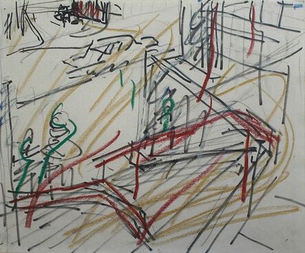 Frank Auerbach, ‘Euston Steps’, 1981