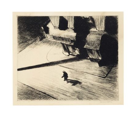 Edward Hopper, ‘Night Shadows, from Six American Etchings (Series I)’, 1921