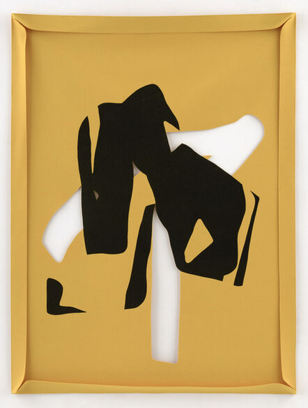 Arturo Herrera, ‘Untitled (Black on yellow)’, 2021