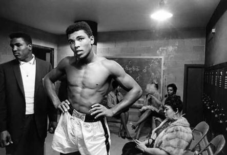 Art Shay, ‘Cassius Clay (Muhammad Ali) in the Locker Room with his mother and brother, Louisville, KY, 1961’, 2018