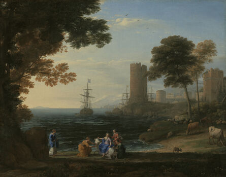 Claude Lorrain, ‘Coast View with the Abduction of Europa’, ca. 1645