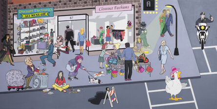 Nancy Chunn, ‘Scene X Poortown, Detail: Building / Stores’, 2010-2011