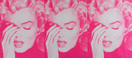 Russell Young, ‘Marilyn Crying Triptych, White & Bondage Pink’, 2011