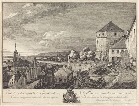 Bernardo Bellotto, ‘Vue des Remparts de Sonnenstein (View of the Ramparts of Sonnenstein)’