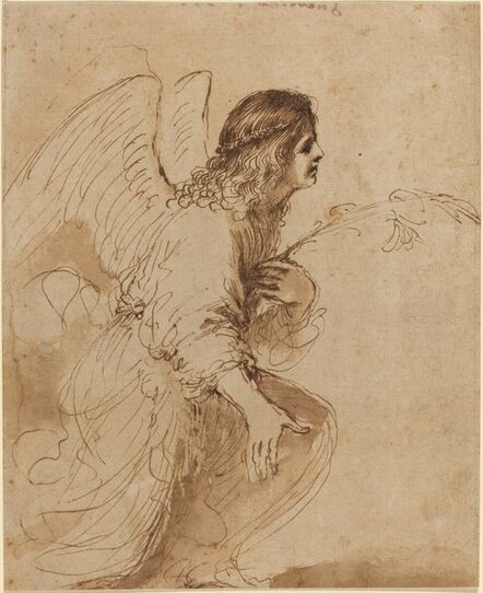 Guercino, ‘The Angel of the Annunciation’, ca. 1638/1639