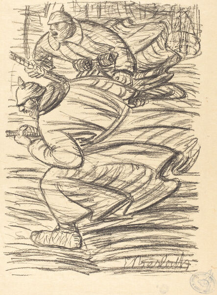Ernst Barlach, ‘The Assault’, published 1915