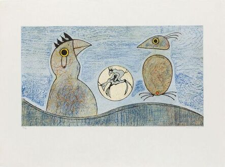 Max Ernst, ‘Zwei Vogel’, 1975
