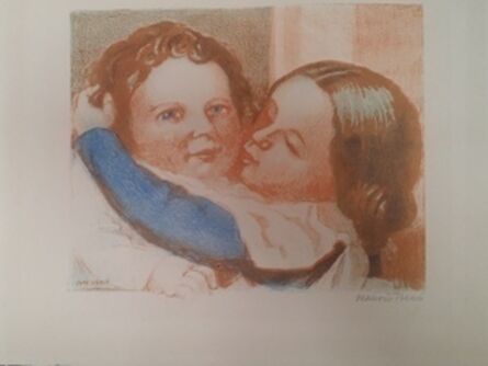 Maurice Denis, ‘Children kissing or Claire and Paul, 1940, lithograph signed and justified in pencil’, 1940