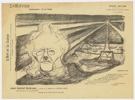 Edvard Munch, ‘Theatre Programme: John Gabriel Borkman’, 1897