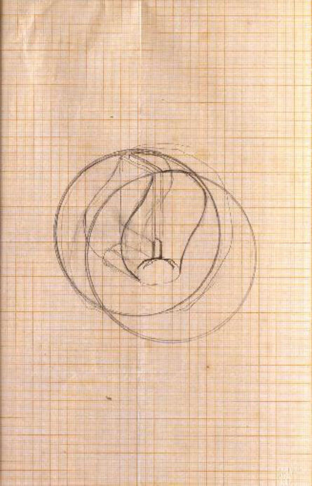 Naum Gabo, ‘Study for a Construction (D84)’, early 1920s
