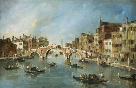 Francesco Guardi, ‘View on the Cannaregio Canal, Venice’, ca. 1775-1780