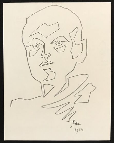 Jean Cocteau, ‘Portrait of a Man’, 1955