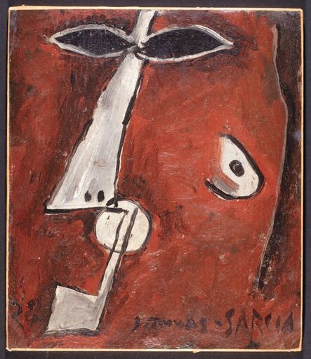 Joaquín Torres-García, ‘Mascara con pipa, Paris’, 1928