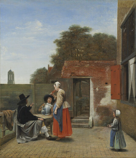 Pieter de Hooch, ‘A Dutch Courtyard’, 1658/1660