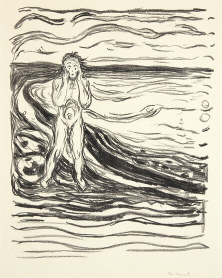 Edvard Munch, ‘Alfas Verzweiflung (Alpha's Despair), from Alfa und Omega’, 3167