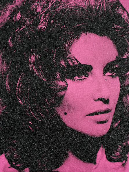 Russell Young, ‘Elizabeth Taylor (Electric Pink and Black) AI2016’, 2017