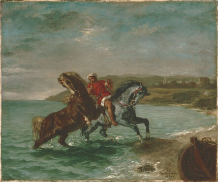 Eugène Delacroix, ‘Horses Coming Out of the Sea’, 1860