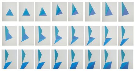 Daniela Libertad, ‘Estudio sobre triángulo (desdoble 1)’, 2017