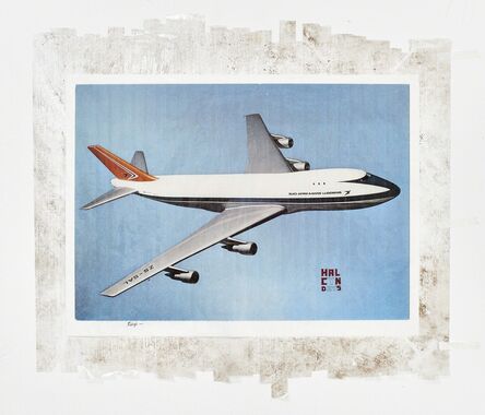 Mikhael Subotzky, ‘Sticky-tape Transfer 18 - Halcyon Days (or a Boeing 747, pride of the South African Airways)’, 2017