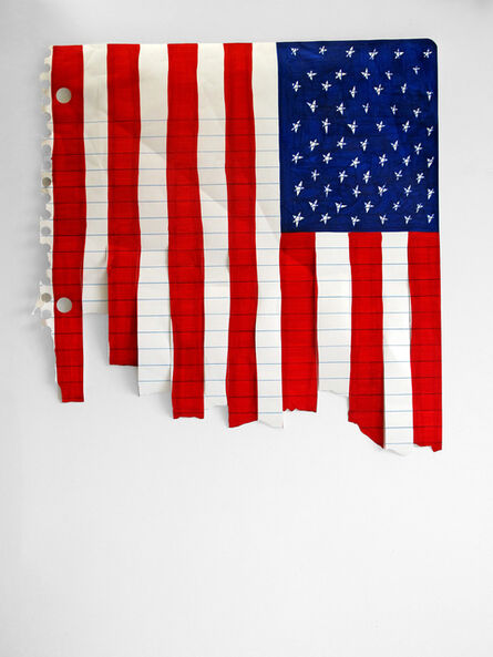 Michael Scoggins, ‘Stars and Stripes Forever? (these colors don't run)’, 2006 (reworked 2013)