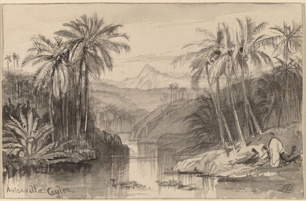 Edward Lear, ‘Avisavella, Ceylon’, 1884/1885
