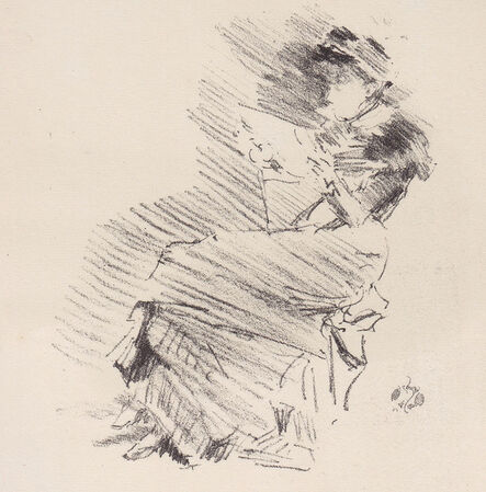 James Abbott McNeill Whistler, ‘"Reading (Way 13; Levy 25/26; Chicago 17)"’, 1887