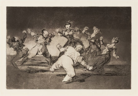 Francisco de Goya, ‘If Marina Will Dance, She Has to Take the Consequences (plate 12 from Los Proverbios)’, 1864