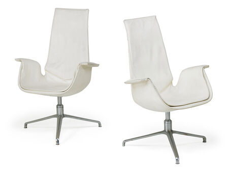 Preben Fabricius, ‘Pair of tall back Bird chairs’, 1970s