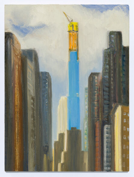 Gwyneth Leech, ‘Central Park Tower Rising, View from Broadway and 51st Street, Summer’, 2019