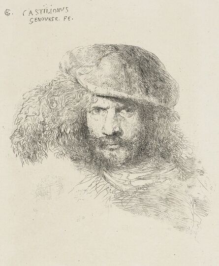 Giovanni Benedetto Castiglione, ‘ A presumed self-portrait’, late 1640s