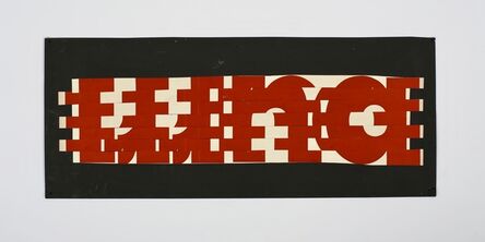 Franz Mon, ‘UNTITLED/Stripes text’, 1961