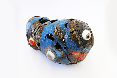 Komkrit Tepthian, ‘Golden Head, Blue’, 2020